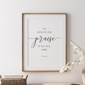 Modern Scripture Sign, Psalm 138:1, Lord Quotes, Bible Verse Decor, Aesthetic Scripture Sign, Modern Christian Art, Minimal Wall Art