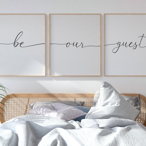 Be Our Guest Sign Guestroom Farmhouse Sign Guestroom Decor - Etsy