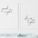 Good Night Sleep Tight Print, Set of 2 Bedroom Signs, Good Night Sleep ...