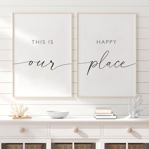 3pc Family Quotes Wall Art, Family Print Art, Living Room Wall