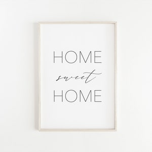 Sweet Home Printable, Wall Decor Scandinavian, Living Room Wall Art, Wall Prints Bedroom, Minimalist Print, Inspirational Quote, Poster image 2