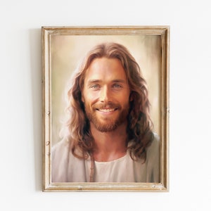 Arte de la pared de Jesús, decoración de la pared de la granja, pintura de Jesús, arte de Jesús, arte de la pared cristiana, impresión de Jesús, arte de la pared del verso de la Biblia, arte de la pared imprimible