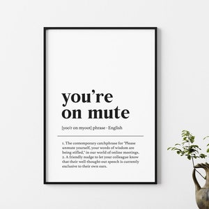 Office Wall Decor, Funny Office Wall Art, Funny Definition Print, Office Art, Coworker Gift, Work From Home Wall Decor, Instant Download