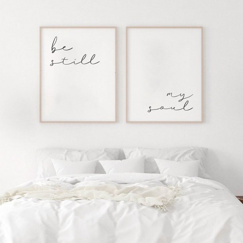 Be Still My Soul Print Set of 2 Wall Art Bedroom Nursery Etsy