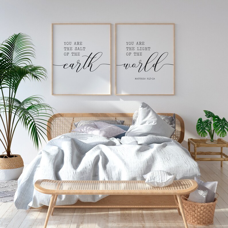 Bible Verse Artwork for Home Christian Bible Verse Prints - Etsy