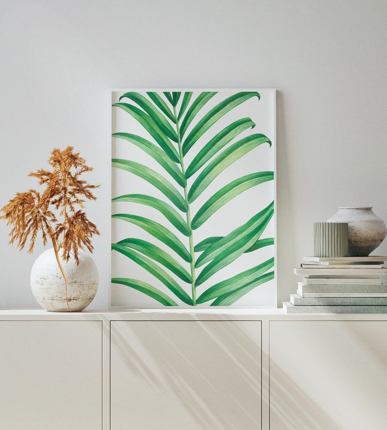 Set of 3 Tropical Leaf Print, Botanical Wall Art, Monstera Leaf, Banana ...