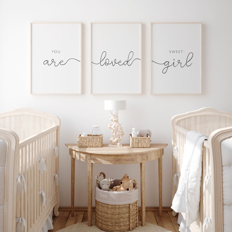 Nursery Wall Art Girl Bedroom Decor Nursery Printable Etsy