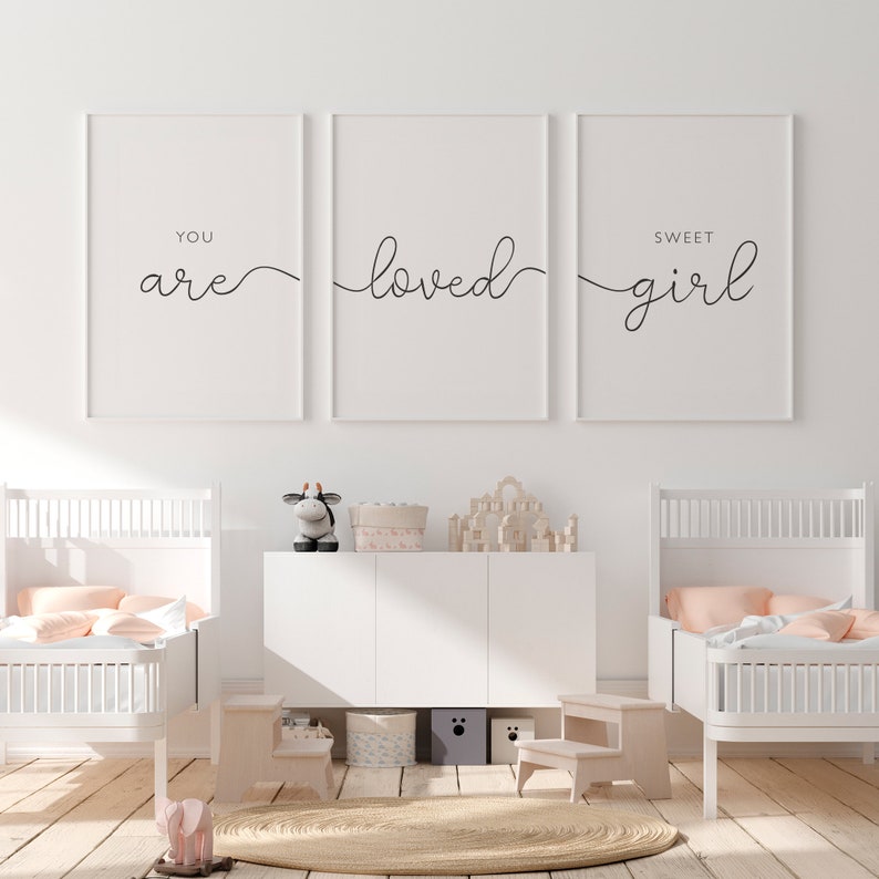 Nursery Wall Art Girl Bedroom Decor Nursery Printable Etsy