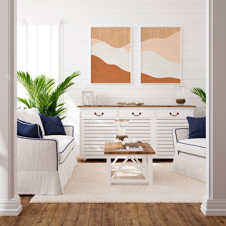 Abstract Bedroom Print, Printable Abstract Set, Boho Wall Decor, Boho Prints, Farmhouse Bedroom Decor, Modern Room Decor, Neutral Art Print image 2