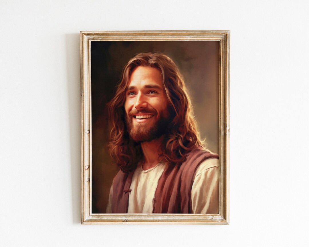 Jesus Wall Art, Farmhouse Wall Decor, Jesus Painting, Jesus Art ...