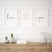 Above Bed Decor Art I Love You Printable Romantic Quote - Etsy