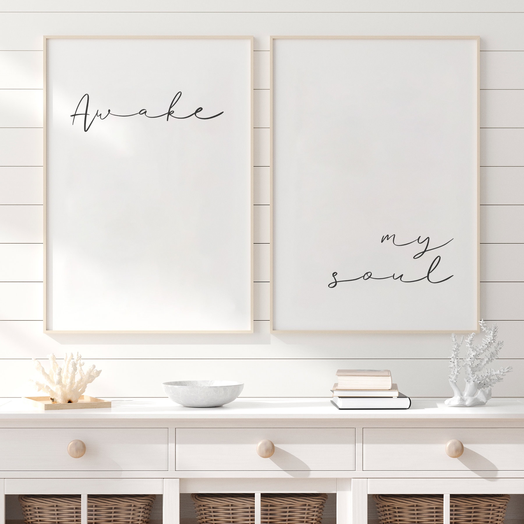 Awake My Soul Printable Set of 2 Wall Art Wall Decoration - Etsy