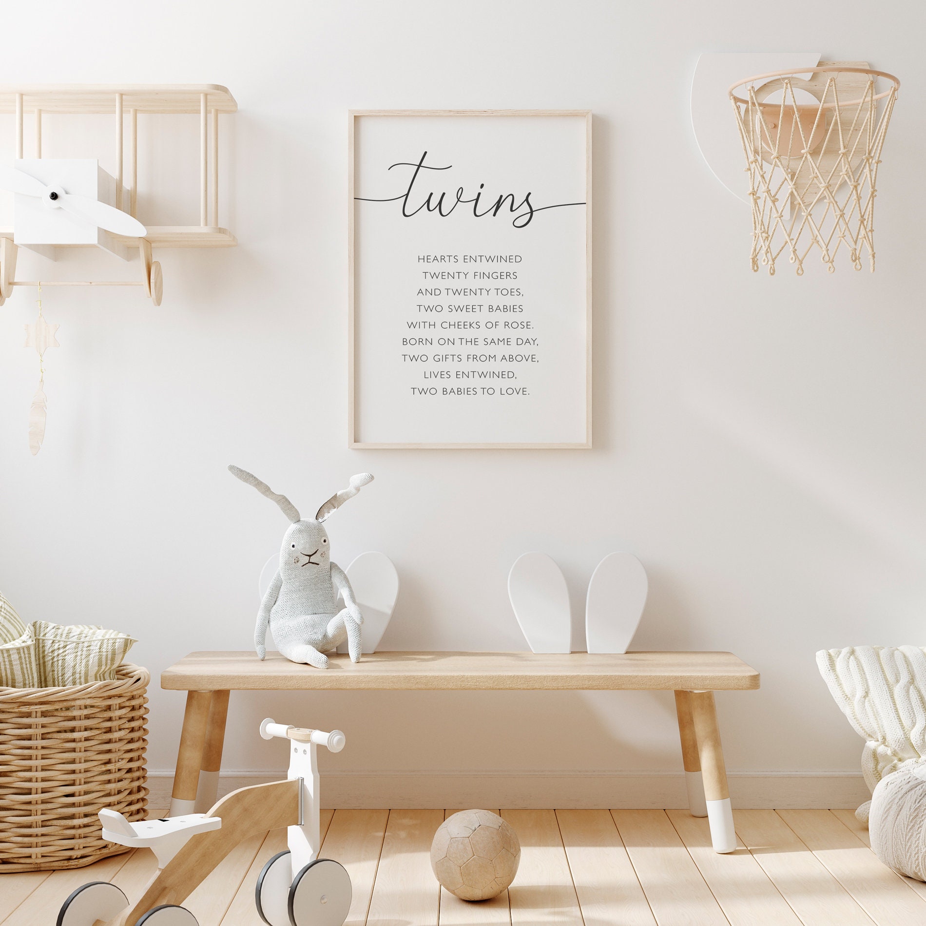 Twins Wall Decor, Twins Print, Twins Nursery Print, Twin Print, Twins ...