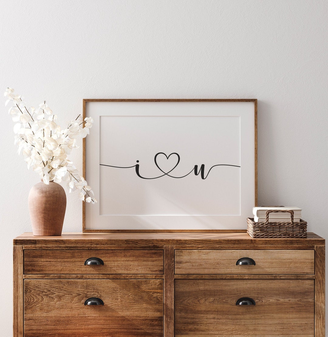 I Love You Printable, Bedroom Decor, Bedroom Quote, Living Room Decor ...
