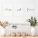 Always and Forever Printable, Bedroom Print Set of 3, Above Bed Print ...