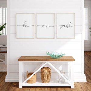 Be Our Guest Sign, Be Our Guest Printable, Guest Room Wall Decor, Guest ...