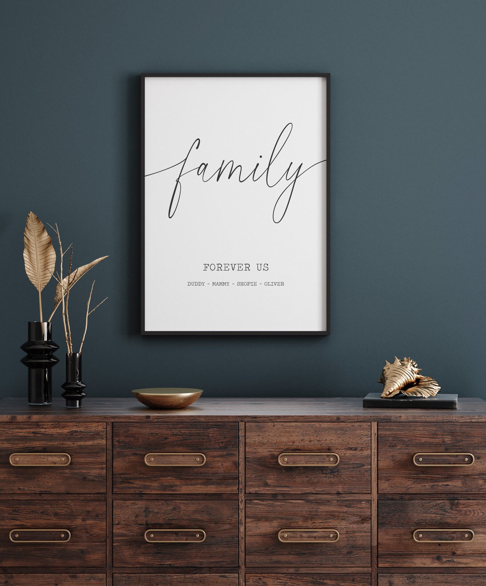 Custom Printable Wall Decor, Personalized Names, Family Prints, New ...