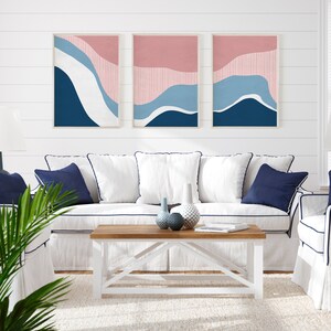 Boho Wall Art Set of 3, Mid Century Modern Printable Art, Farmhouse Wall Decor, Bedroom Prints, Boho Wall Art, Abstract Prints, Rustic Home image 7