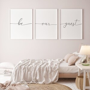 Be Our Guest Sign, Be Our Guest Printable, Guest Room Wall Decor, Guest ...