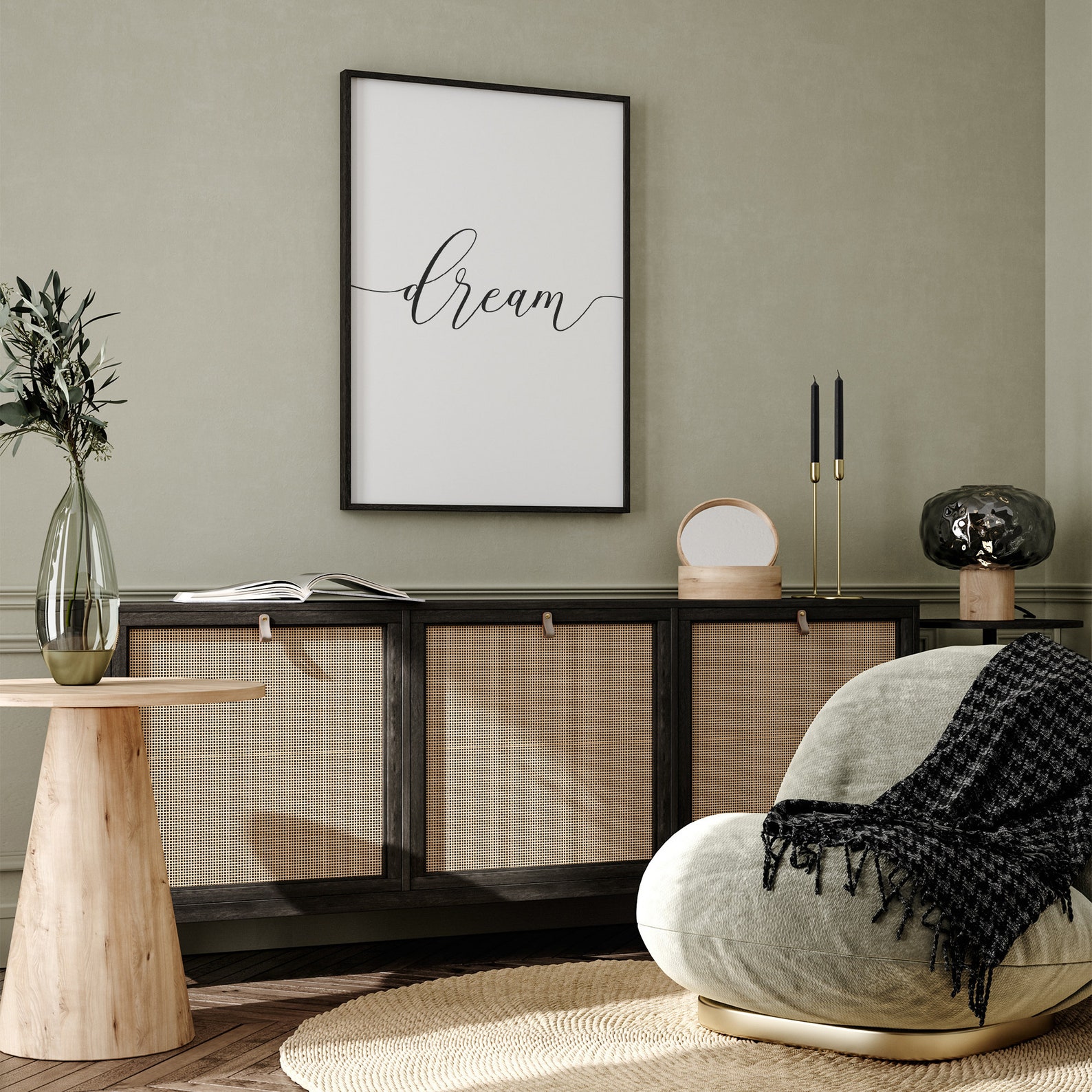 Dream Printable Art Bedroom Wall Art Prints Minimal Prints | Etsy