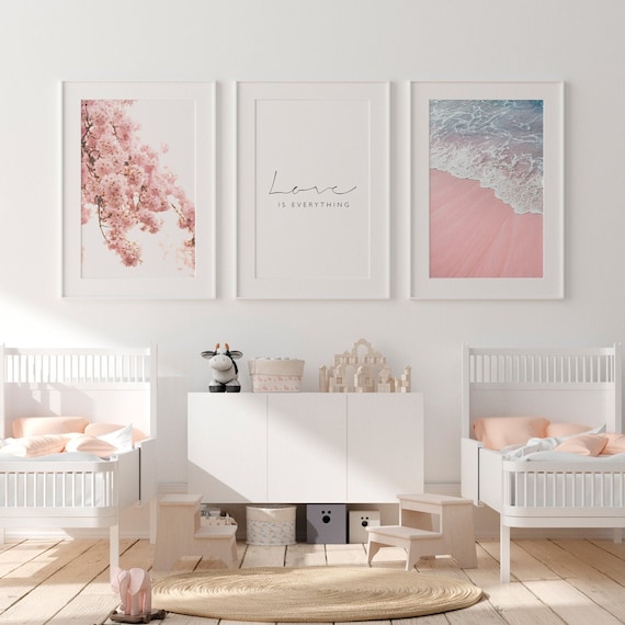 Kids Room Wall Decor Set of 3 Prints Bedroom Wall Art Nursery