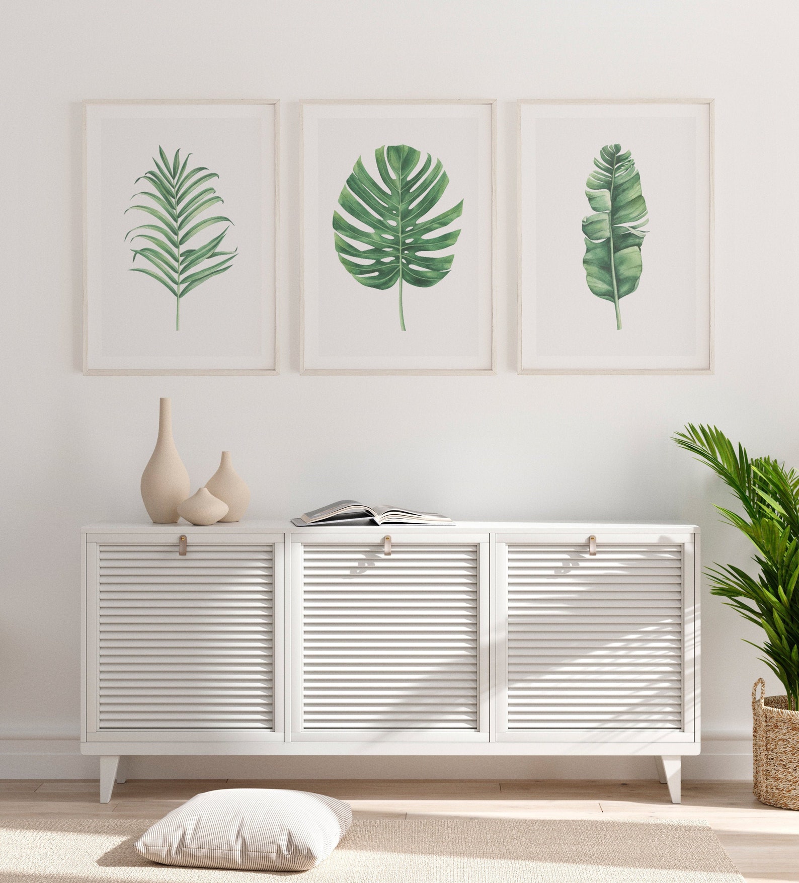 Farmhouse Wall Decor Botanical Prints Printable Art Leaves - Etsy