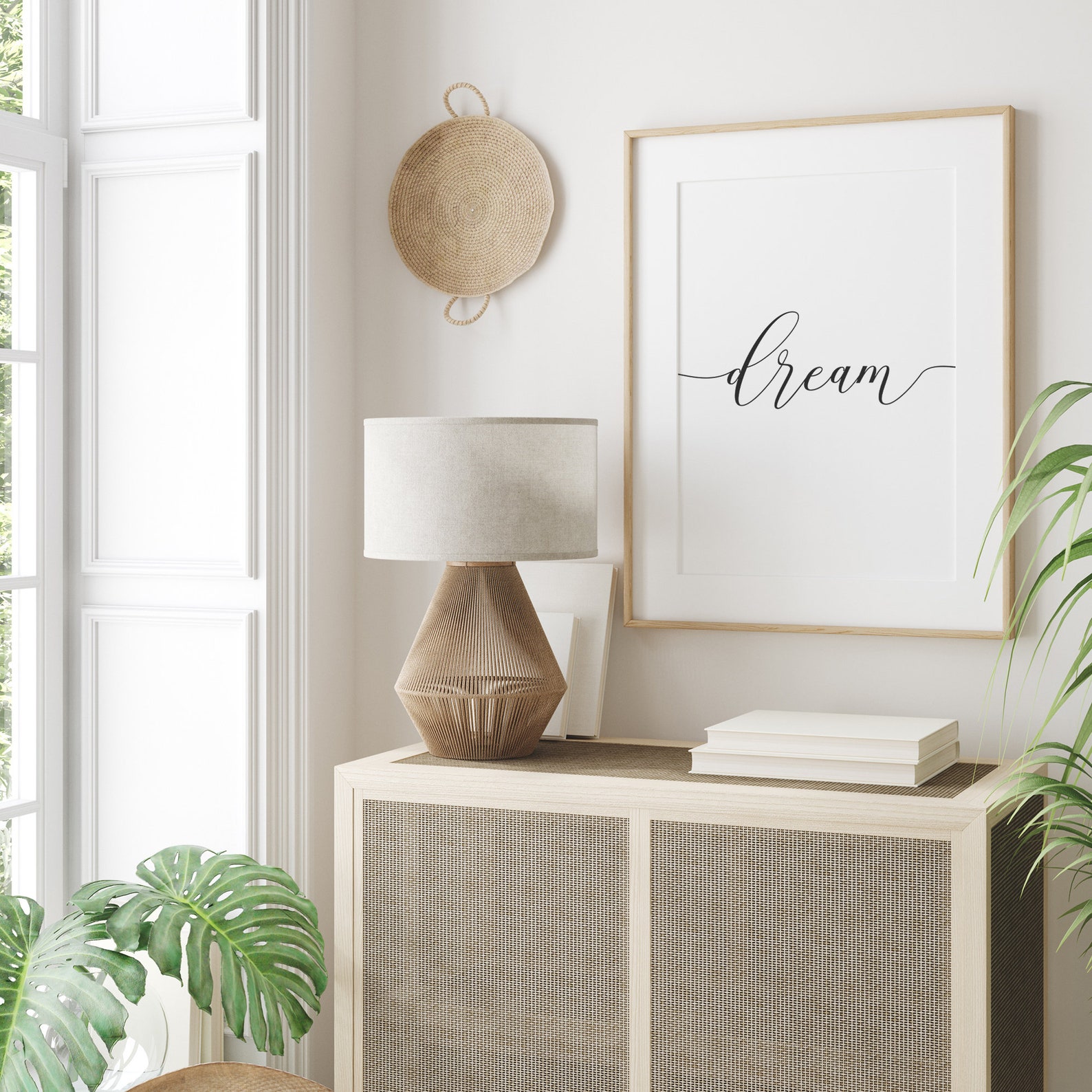 Dream Printable Art Bedroom Wall Art Prints Minimal Prints | Etsy
