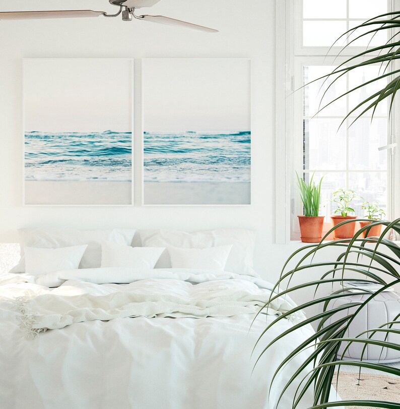 Coastal Wall Decor Bedroom Wall Decor Above Bed Wall Art - Etsy