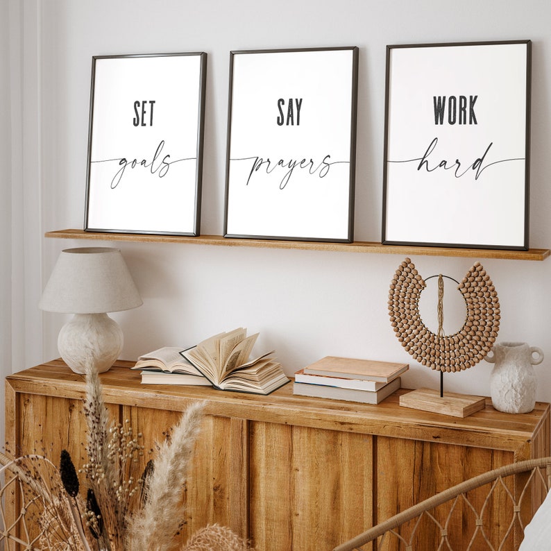 Buy Office Wall Art Set, Home Office Decor, Work From Home Art Prints ...