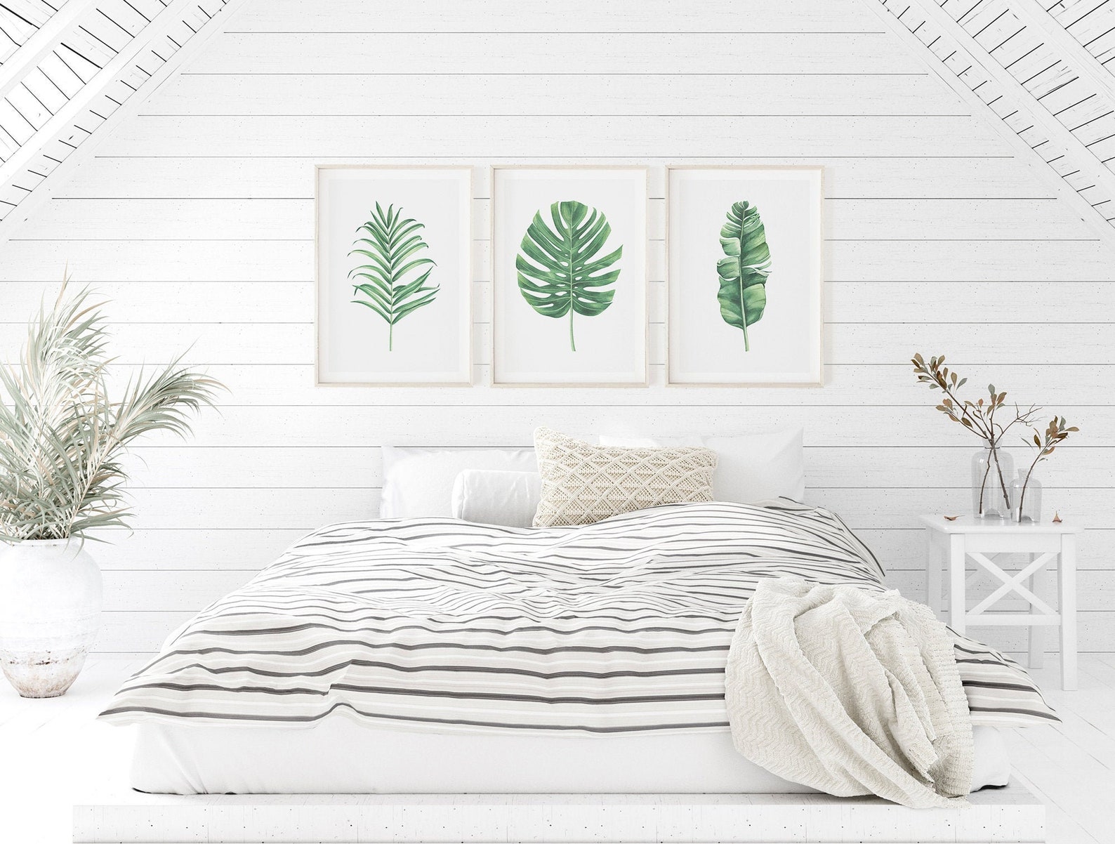 Farmhouse Wall Decor Botanical Prints Printable Art Leaves - Etsy
