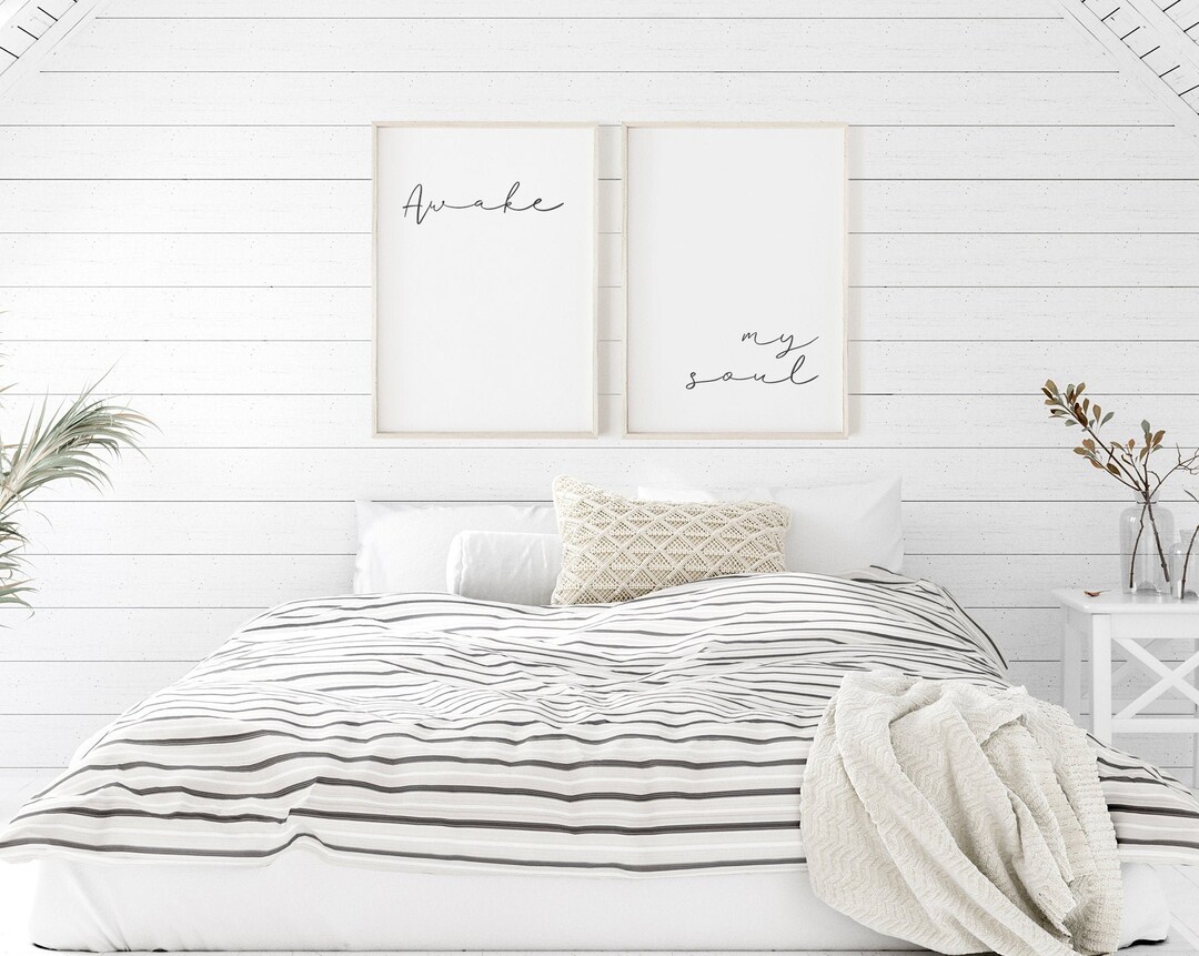 Awake My Soul Printable, Set of 2 Wall Art, Wall Decoration, Above Bed ...