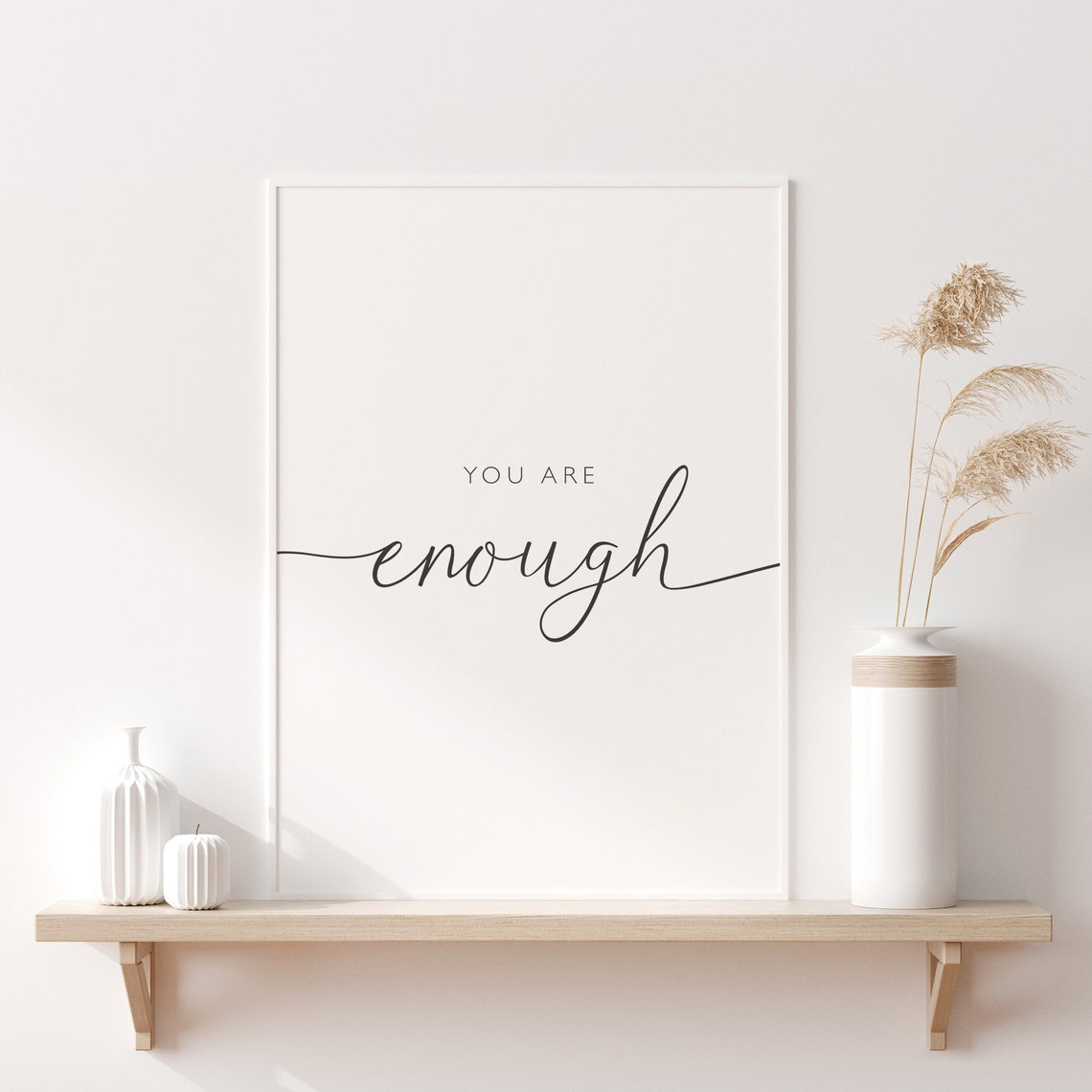 You Are Enough Print Printable Quotes Motivational Posters - Etsy