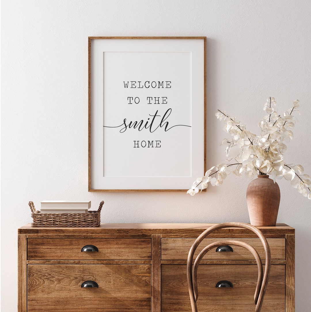 Personalized Family Print | Custom Printable | Entrywall Decor - Etsy