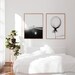 Black and White Prints for Bedroom, Girl Bedroom Print, Set of Prints, Bedroom Decor, Above the ...