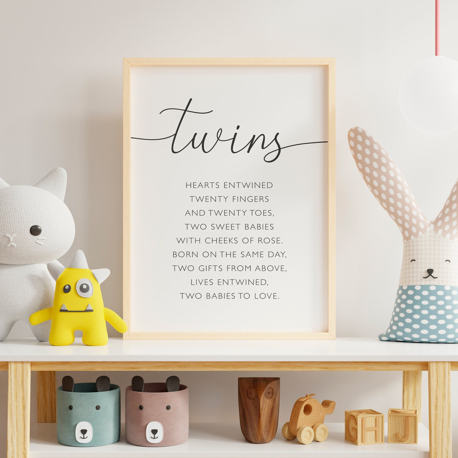 Twins Wall Decor, Twins Print, Twins Nursery Print, Twin Print, Twins ...