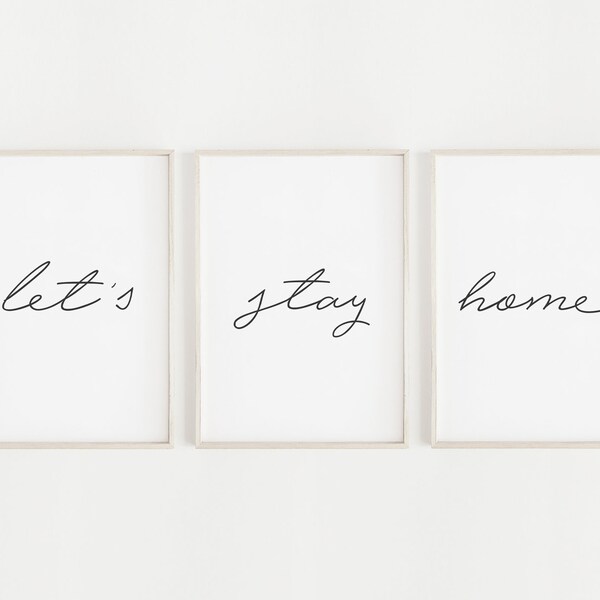 Lets Stay Home - Etsy