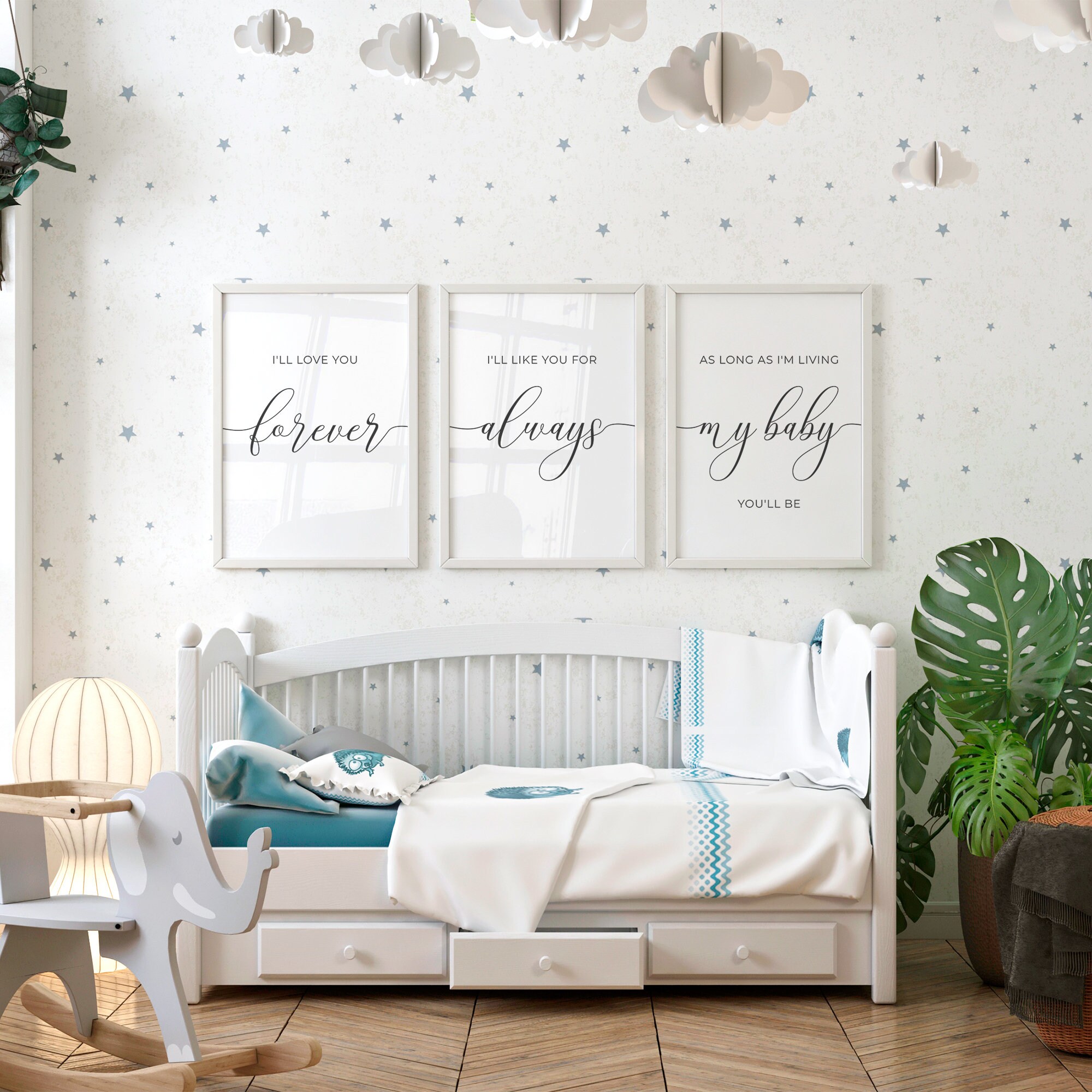 I'll Love You Forever Set of 3 Printables - Nursery Wall Decor