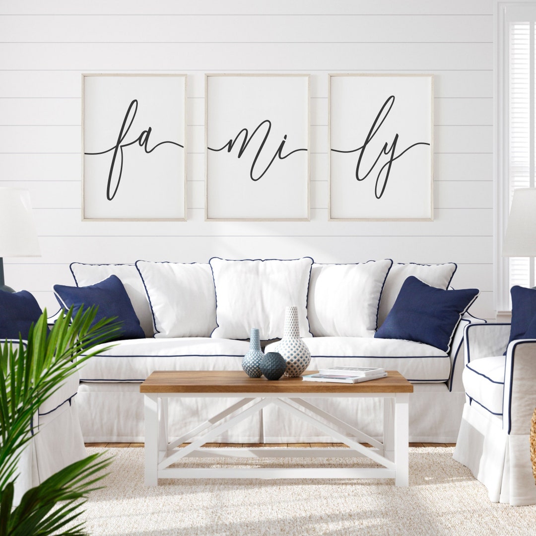 Family Wall Decor, Three Piece Wall Art, Family Prints, Home Printables ...