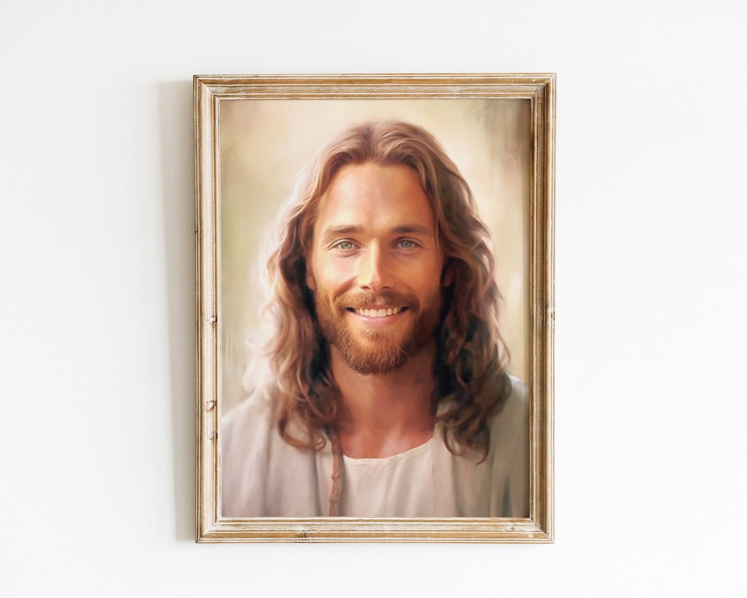 Jesus Wall Art, Farmhouse Wall Decor, Jesus Painting, Jesus Art