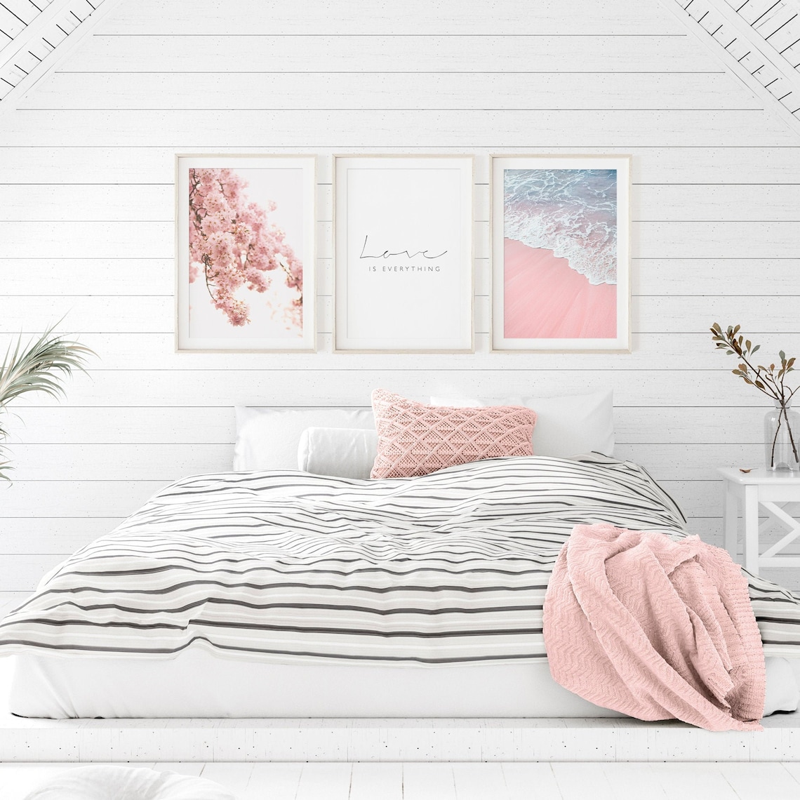 Bedroom Decor Women 3 Piece Wall Art Botanical Print Set - Etsy Italia