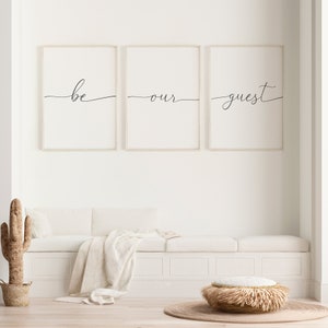 Be Our Guest Sign, Be Our Guest Printable, Guest Room Wall Decor, Guest ...