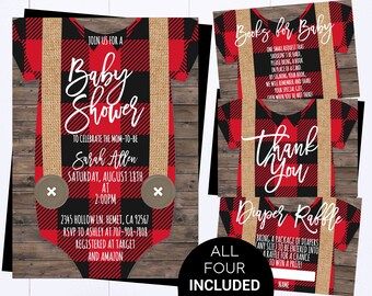 Lumberjack Baby Shower Etsy Lumberjack Baby Shower Etsy