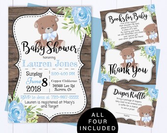 Teddy Bear Invite Etsy