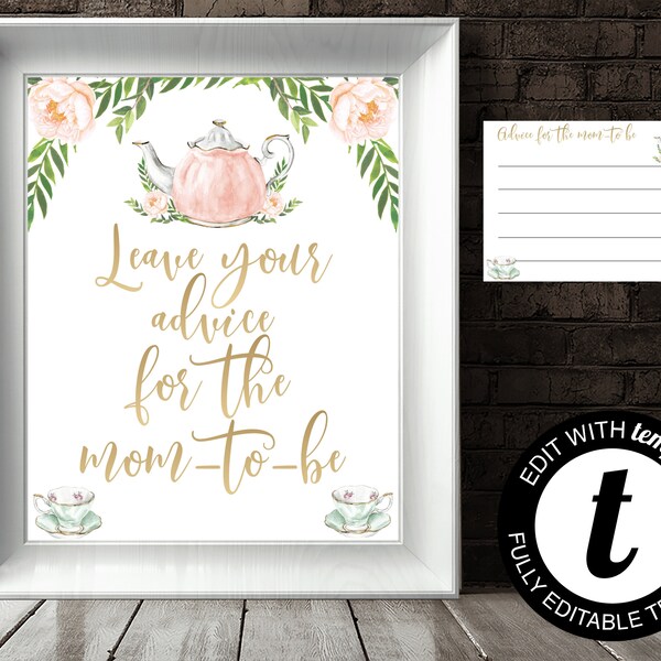 New Mom Advice Card - Etsy