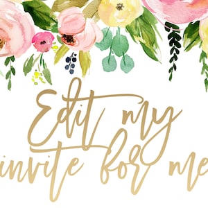 CUSTOM LISTING: Edit My Template For Me