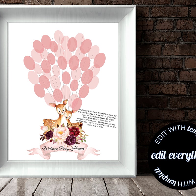 Thumbprint Baby Shower - Etsy