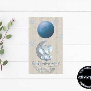 Elephant Baby Shower EOS Party Favor Baby Shower EOS Chapstick Party Favor Boy Baby Shower Party Favor Baby Shower Thank You EOS Party Favor