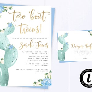 Taco Bout A Baby Shower Invitation Fiesta Baby Shower Invite Floral Cactus Baby Boy Invite Cinco De Mayo Fiesta Baby Shower Southwestern