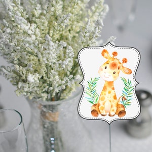 Giraffe Baby Shower Centerpiece Safari Giraffe Baby Shower Centerpiece Giraffe Table Centerpiece Baby Shower Safari Table Centerpiece Decor