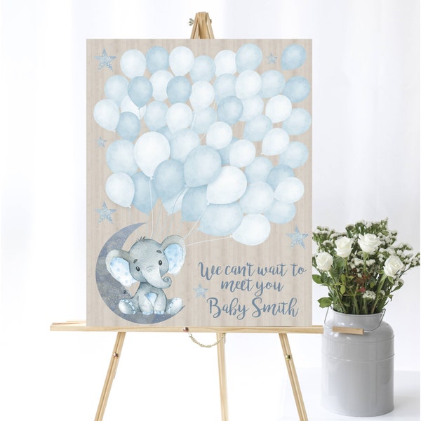 Baby Shower Balloon Guest Book Etsy